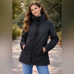 lululemon athletica Charcoal High-Collar Puffer Jacket